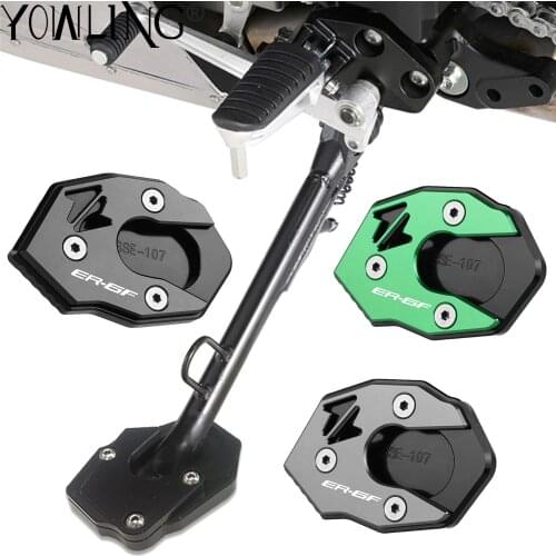 For KAWASAKI ER6N ER6F ER-6N ER-6F 2011 2012 2013 2014 Motorcycle Side Stand Enlarge Foot Pad Support Plate Kickstand Extension