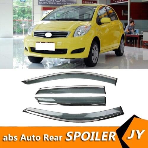 For TOYOTA Yaris 2008-2013 Window Visor Vent Shades Sun Rain Deflector Guard For TOYOTA Yaris Auto Accessories 4PCS/SET