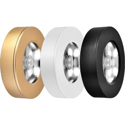 Hot sale Dimmable LED Under Cabinet Lights Kit Surface Mounted 5W/7W/10W Aluminum Puck Lamps for Kitchen Closet Counter Lighting