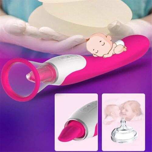 Toy Vagina Sucking Lick Vibrator For Adult Oral Sex Suction Clitoris Nipple Stimulation Massagers Female Masturbation Erotic