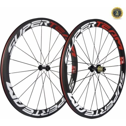 Supertam 50mm Clincher Carbon Wheelset With Basalt Braking Surface Matte R13 Road Bike Carbon Wheels