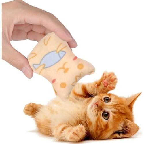 Pet Cat Toys Chewing Teeth Scratch Resistant Color Printing Entertainment Tool For Cat Grinding Toys Durable Supplies