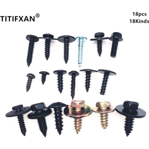 Car fender metal self-tapping screws fastener for toyota tundra vw golf peugeot 206 2006 nissan armada subaru wrx kia optima k5