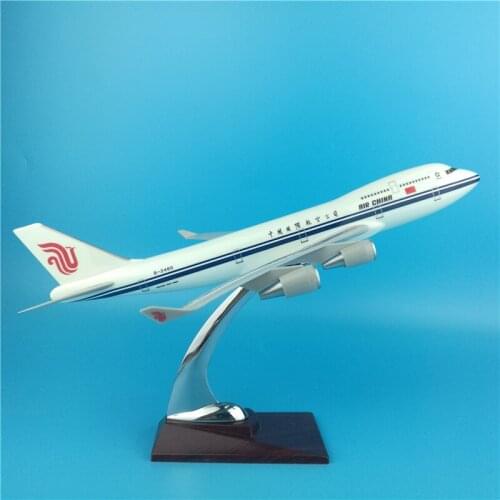 32CM Boeing B747 Air China Airlines airways airplane model Base toys aircraft diecast plastic alloy plane gifts kids Collection