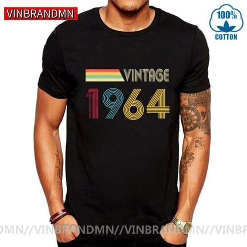 Vintage 1964 Aged to Perfection T shirt men Dad birthday gift Tops&Tees thanksgiving fathers day T-shirt 60s retro man clothing
