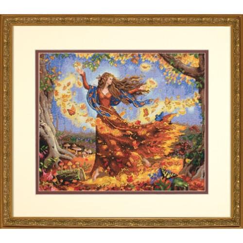 14/16/18/27/28 Top Quality Popular Lovely Counted Cross Stitch Kit Fall Fairy dim 35262 autumn fairy goddess