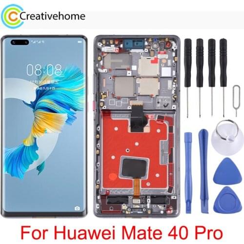 Original LCD Screen and Digitizer Full Assembly with Frame for Huawei Mate 40 Pro