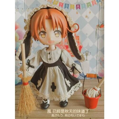 Ob11 doll dress 1\12 BJD GSC DDF PICCODO European-style cross dress suit cute dress multicolor