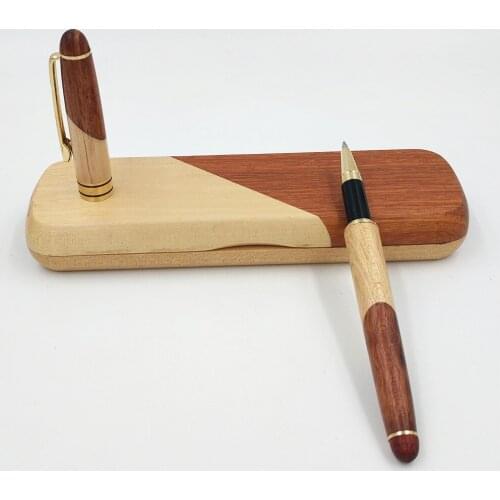 Gift Sign Pen Set Creative Stationery Gift Teachers' Day Fathers Day Practical Gift Wooden Roller Pen