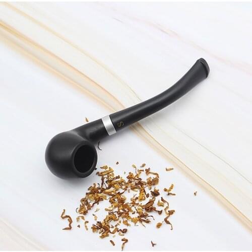 Mini Portable Smoking Pipe Black Delicate Smoking Tobacco Pipe Filter Cigarette Holder Friend Family Gift Men Necessary Supplies