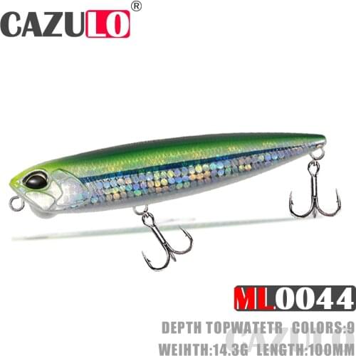 Pencil Fishing Lure Isca Artificial Weights 14.3g 10cm Floating Baits Topwater Trolling De Pesca Articulos For Pike Fish Leurre