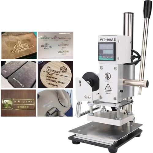 Hot Foil Stamping Machine Manual Bronzing Machine for PVC Card leather paper embossing Logo Heat Press Stamping Machine 110V220V