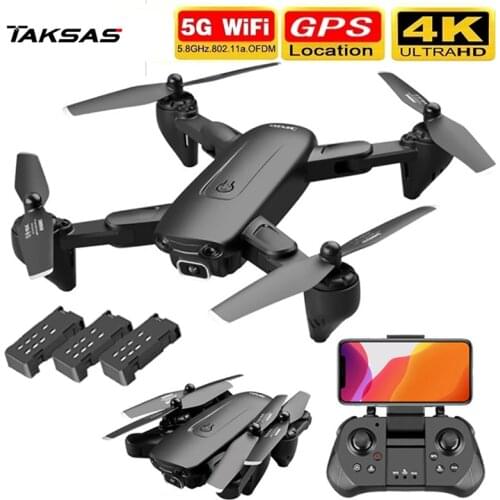4K F6 Foldable Drone, WIFI, Wide Angle Dual Camera, Quad-Axis Helicopter, 5G, GPS Positioning, RC, Professional FPV Drone