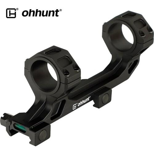 Ohhunt Tactical 24.5/30mm M4 M16 Riflescope Mount Offset Bi-direction Picatinny Weaver Rail Base and Bubble Level
