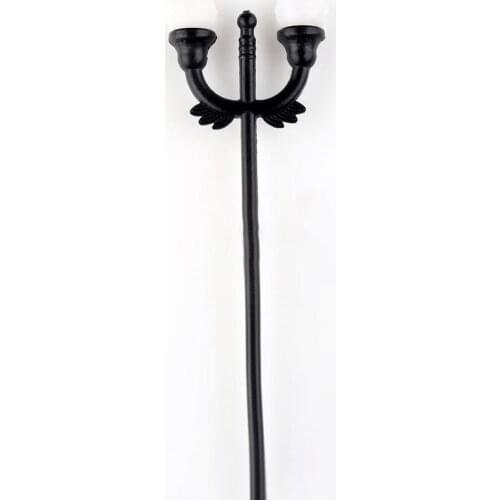 NEW 20pcs Model 1:100 HO Street Light with 2 bulbs Railway Building Upwards Adown lamp lamppost Layout