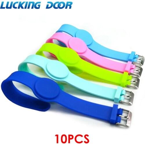 10pcs 125Khz RFID TK4100 Waterproof Proximity Smart Adjustable Wristband Bracelet ID Card