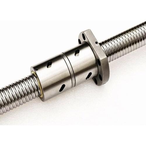 High Quality Ball Screw SFU2005 DFU2005 Single/double Nut Ball Screw 800mm 1000mm Machinery Screw