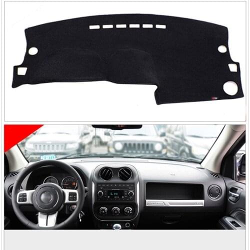 Interior Dashboard Carpet Photophobism Protective Pad Mat For Jeep Compass 2010-2015