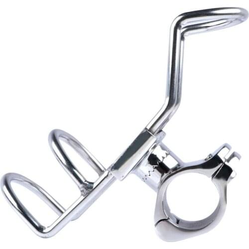 1 Pcs Stainless Steel 25mm Fishing Rod Holder Side Mount Clamp-on Marine Ring Rod Pod