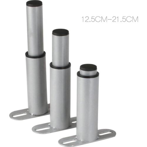 1pc Adjustable Furniture table legs12.5-21.5cm Round tube foot Bed Sofa TV cabinet Support shelf base black Hardware Parts