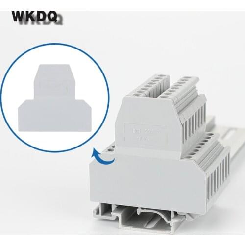10pcs D-UKK 3/5 UK Terminal Block End Cover Din Rail Terminal Blocks End Cover Plate For UKK 3 And UKK 5 Connector
