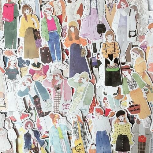 110pcs/set couple fashion character stickers DIY scrapbooking base collage mobile phone computer diary decoration stickers