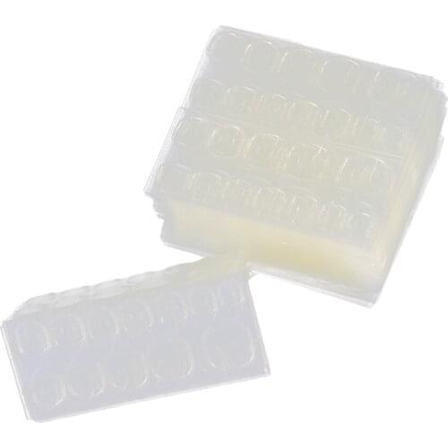 240 Pack Clear Jelly Two Sided Nails Tapes Breathable Stickers Adhesive Glue