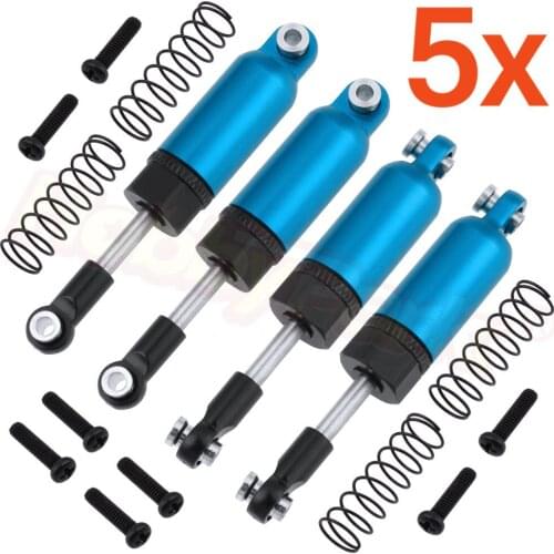 5 Sets/lot Aluminum Internal Spring Shock Absorber Dampers Upgrade Parts for WLtoys A959 A969 A979 K929 1/18 RC Car Wholesale