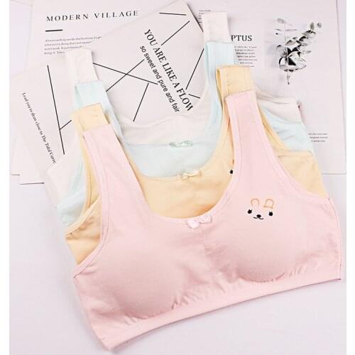 New Girls Bra Kids Cotton Training Bra Teens Underwear for Teenagers Lingerie Teenage Girl Underwear Teen Bras 8-16Y