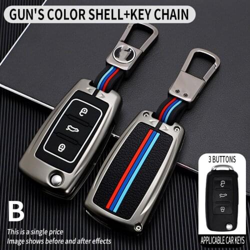 Car Key Case Cover Key Bag For Volkswagen VW Golf 3 4 5 6 mk4 mk6 Passat b5 b6 b7 b8 cc Polo Tiguan mk2 Touran Jetta 6 Bora mk6