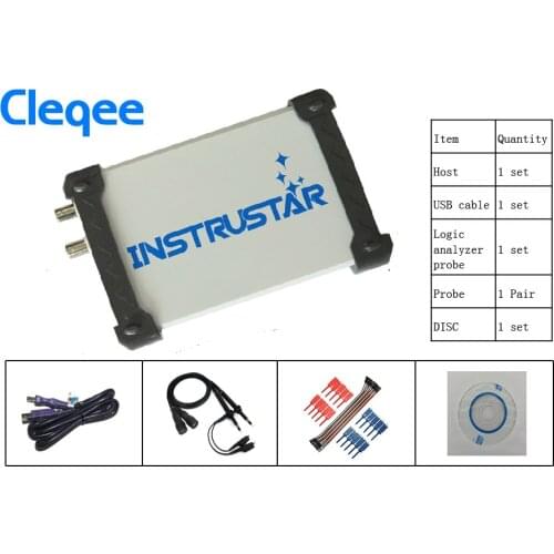 ISDS205C 4 IN 1 Virtual PC USB Digital Oscilloscop+Data Recorder+Spectrum Analyzers+USB 16 Logic Analyzer(support Saleae Logic)