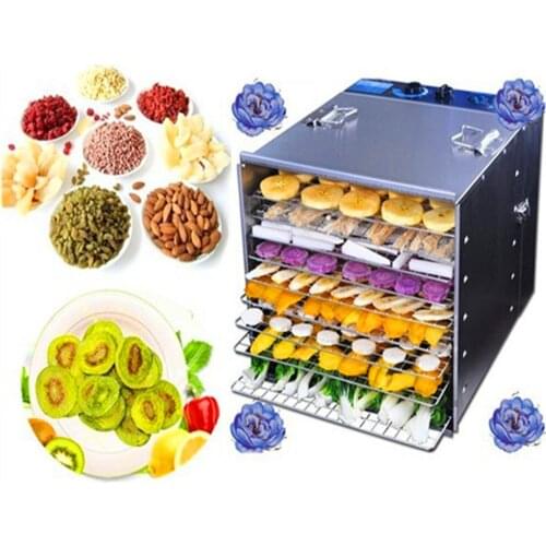 Commercial 10 Tray Stainless Steel Food Jerky Fruit Dehydrator dryer 1000W