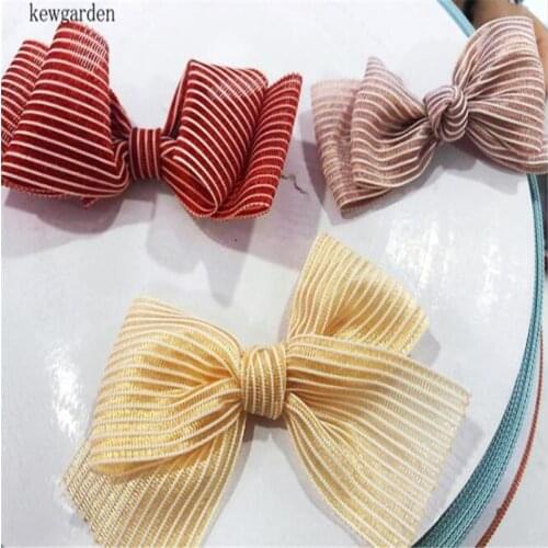 Fishing Line Stripe Satin Ribbon 1" 1.5" 40mm 25mm 10mm DIY Flower Hair Bowknot Accessories Handmade Tape Packing Webbing 10Yard