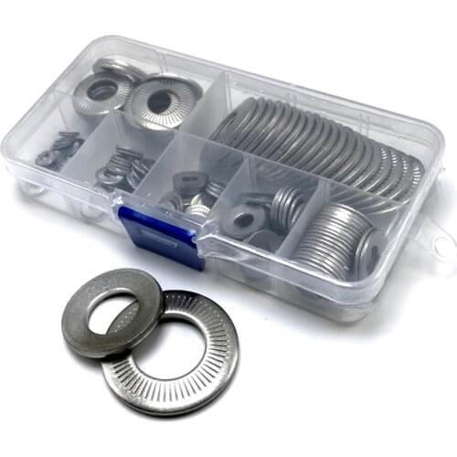 M3-M12 Contact Washer Kit , 304 Stainless Steel Conical Spring Washers NFE25-511,D009