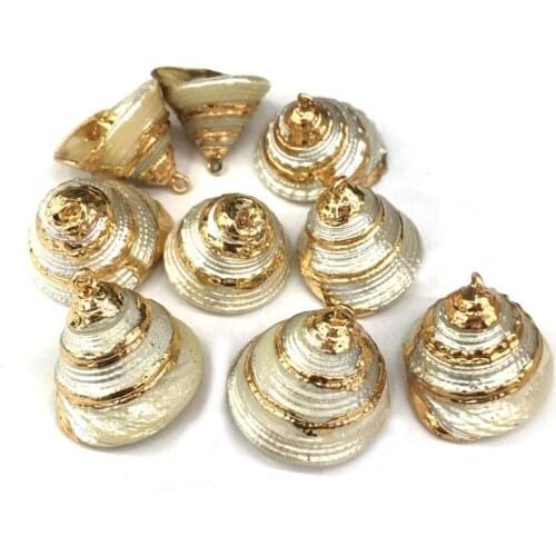 Natural shell fashion shells Pendants Charms Necklace pendant for Jewelry Making DIY Bracelet Necklaces Accessories Size 15x25mm