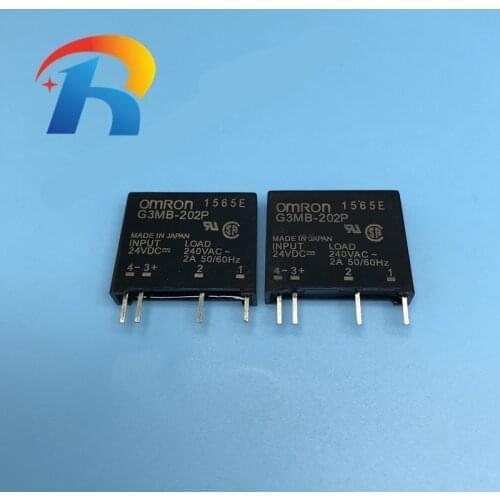 NEW 5PCS/Lot G3MB-202P-24VDC G3MB-202P 24V DC-AC SSR IN 24VDC Out 240VAC 2A Solid State Relay