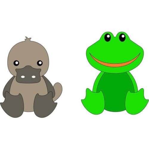 New Frog Duck Metal Cutting Dies Stencils for DIY Scrapbooking Photo Album Decorative Embossing Paper Cards Crafts Template 2019