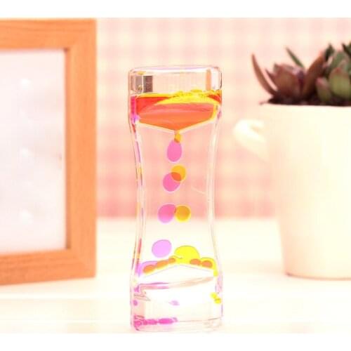 Floating Color Mix Illusion Liquid Motion Visual Slim Oil Glass Acrylic Ornament Home Decorations Birthday Xmas Gift CLH@8