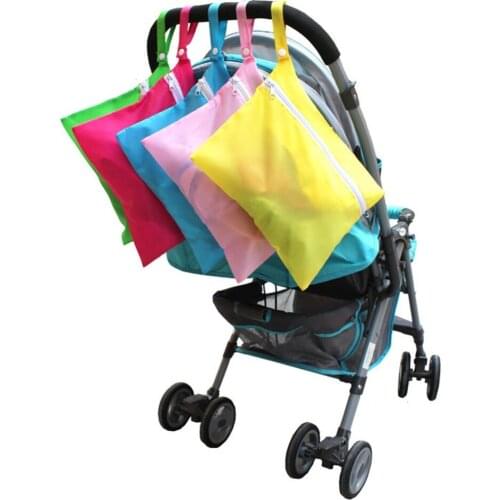 Portable Waterproof Baby Stroller Nappy Storage Bag Baby Car Hanging Storage Stroller Accessories
