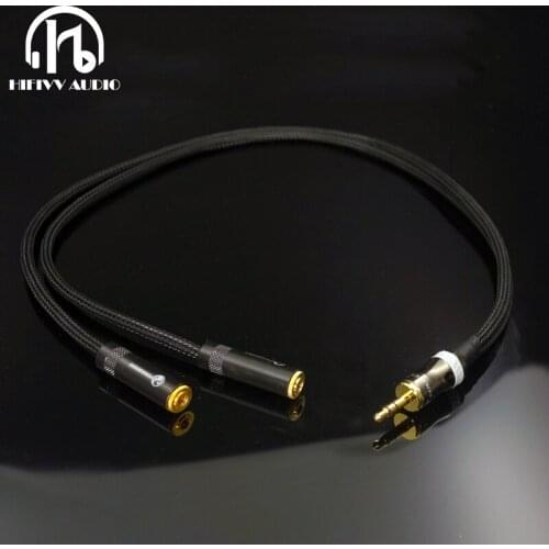 3.5mm Jack 1 in 2 Couples Sudio cable Earbud Headset Y Splitter Cable Headphone Earphone Adapter For Tablet Phone MP3 MP4