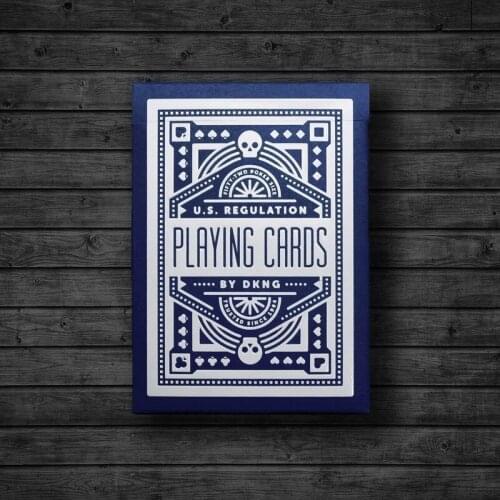 Blue Wheel Blue Playing Cards Poker Size Deck USPCC DKNG Custom Limited Edition New Magic Props