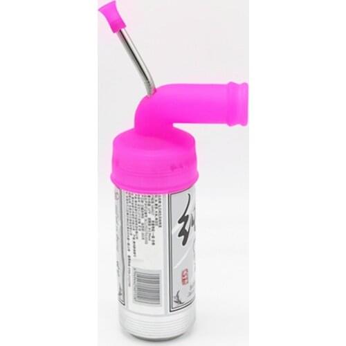Sweet Pink Drinking Dispenser Beer Snorkel Coke Can Fit Camping Picnic
