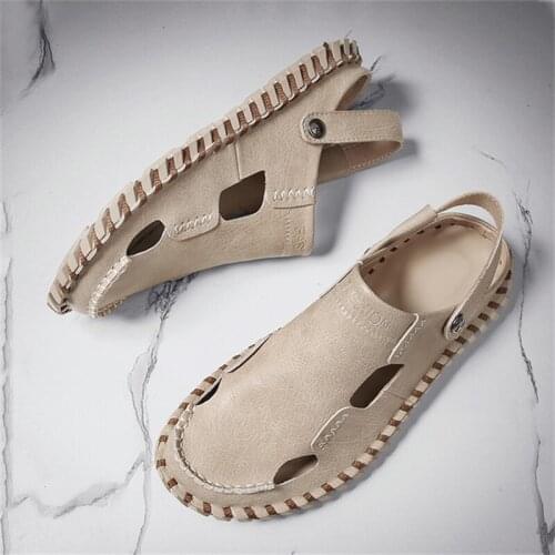 SportsFnorm Men's Leather Sandals