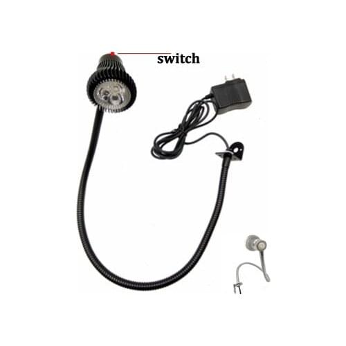 110V/220V 3W Led Gooseneck Bed Light For Reading