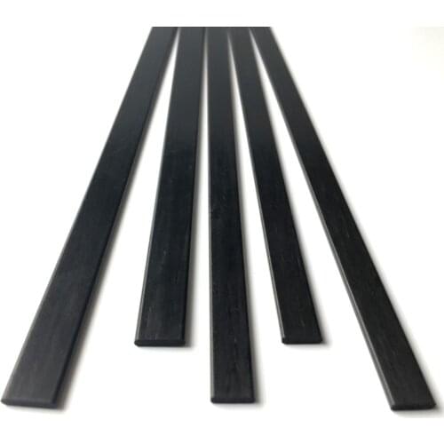 10pcs 500mm Length Carbon Fiber Sheet Thickness 0.2mm 0.5mm 0.6mm 0.8mm 1mm 1.2mm 1.5mm 2mm, For RC Model Kite Tent Drone DIY