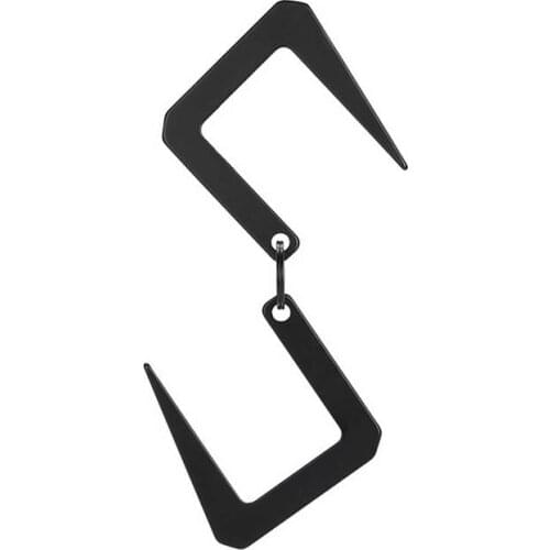 Outdoor S-shaped Hook With High Temperature Resistance Stainless Steel Camping Hiking Connection Buckle