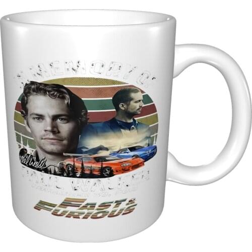 In Memory Of Paul Walker Fast Furious Mug Coffee Cup Coffee Mug Paper Cups For Brigadier Foldable Tableware
