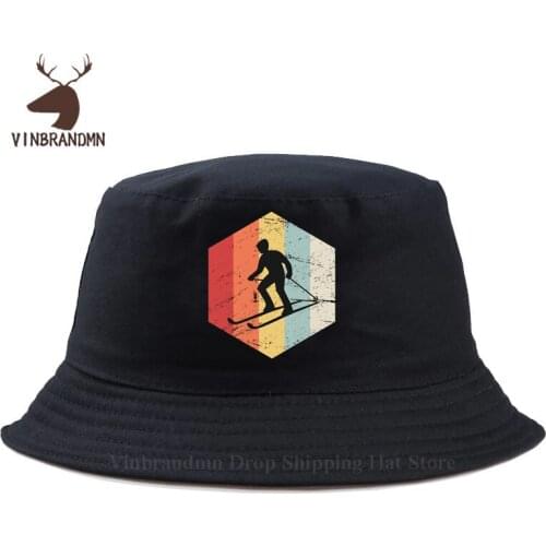 Vintage Snowboarding Icon Bucket hat New Winter Spring Collection Retro Snowboarder sun hat Funny Fashion Snowboard Baseball cap