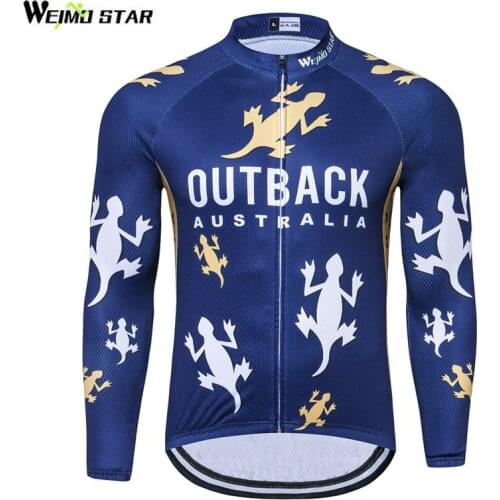 WEIMOSTAR Brand Long Sleeve Men Cycling Jersey Autumn/Spring 100% Polyester Ropa Ciclismo Bike Clothing For MTB Bicycle Clothes