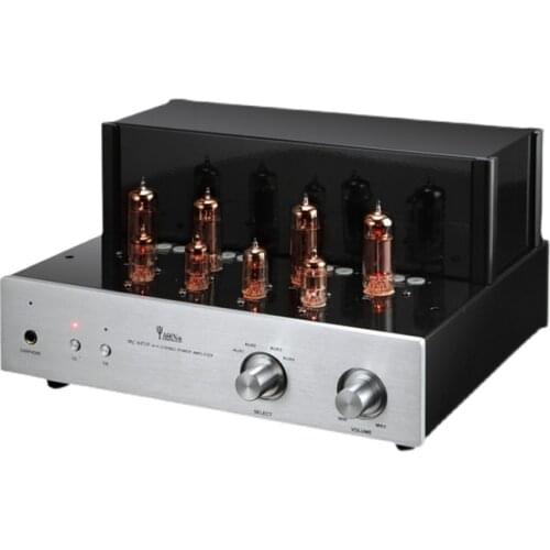 YAQIN 6P14 6J14 tube amplifier，HiFi power amplifier，Output power: 12W*2，Frequency response: 5Hz-65KHz